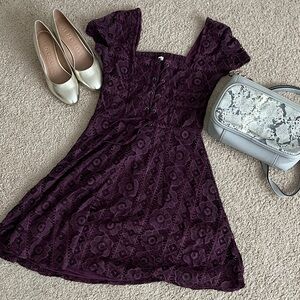 Aero Lace Fit & Flare Dress